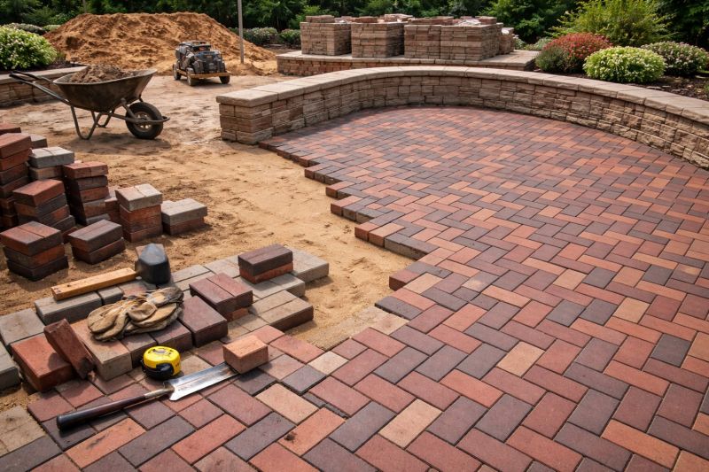 Patio Brick Installation in Boston, MA