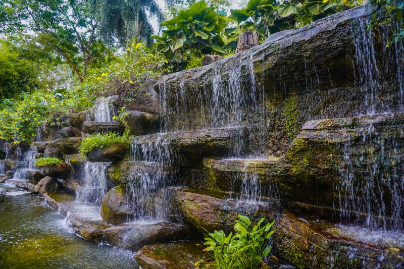 Rock Fountain Installation in Honolulu, HI